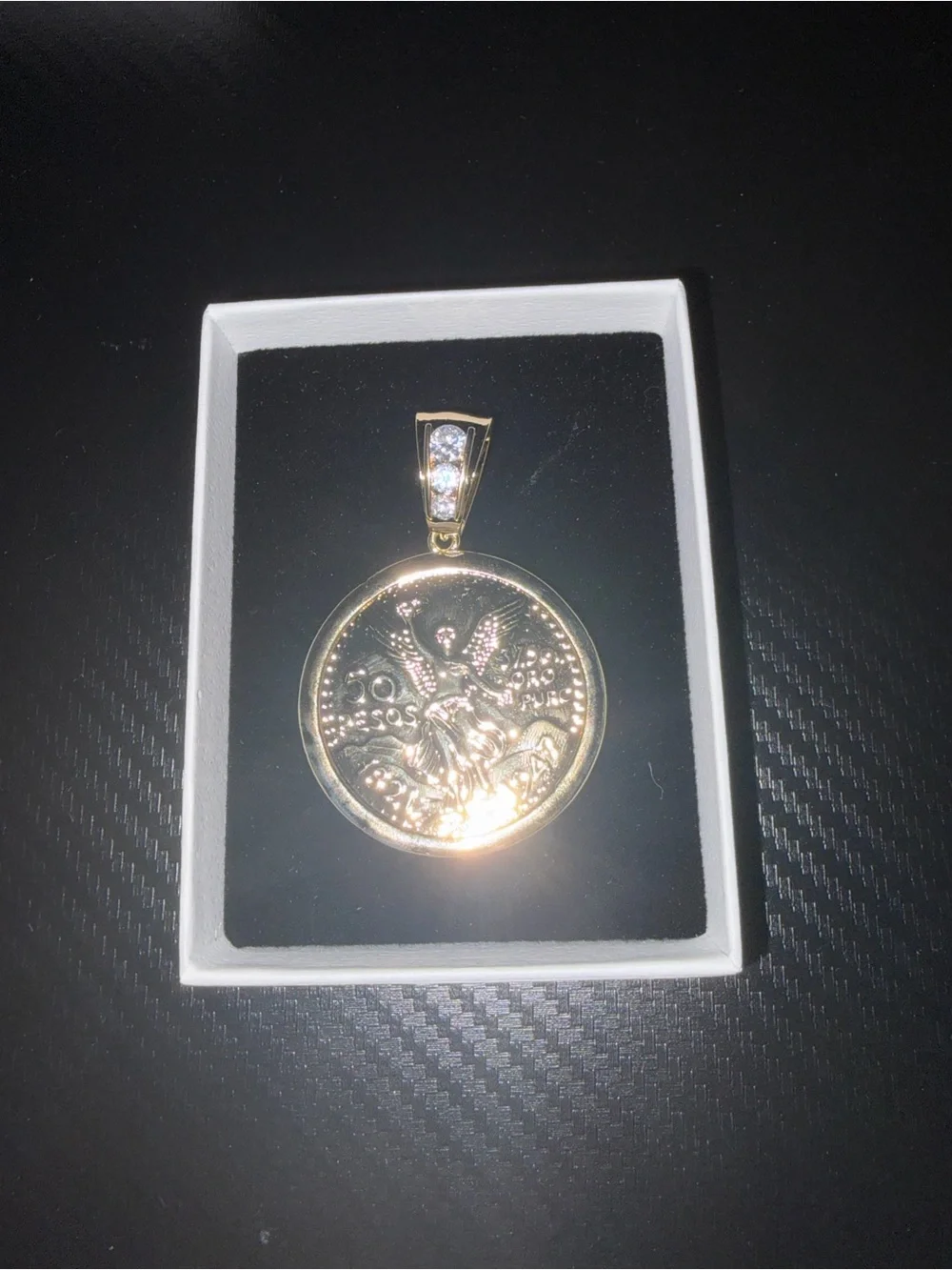 14k gold plated centenario coin